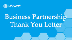 Business Partnership Thank You Letter