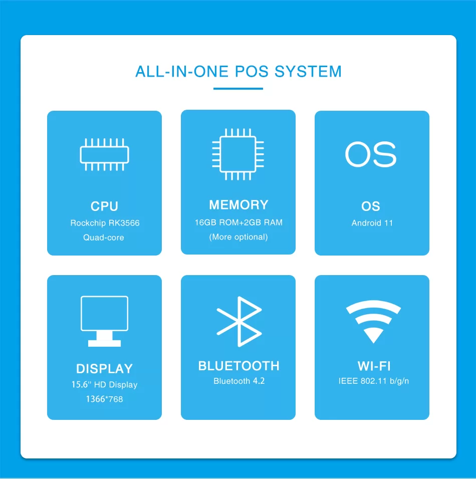 Vesta POS System 15.6inch Touch Screen